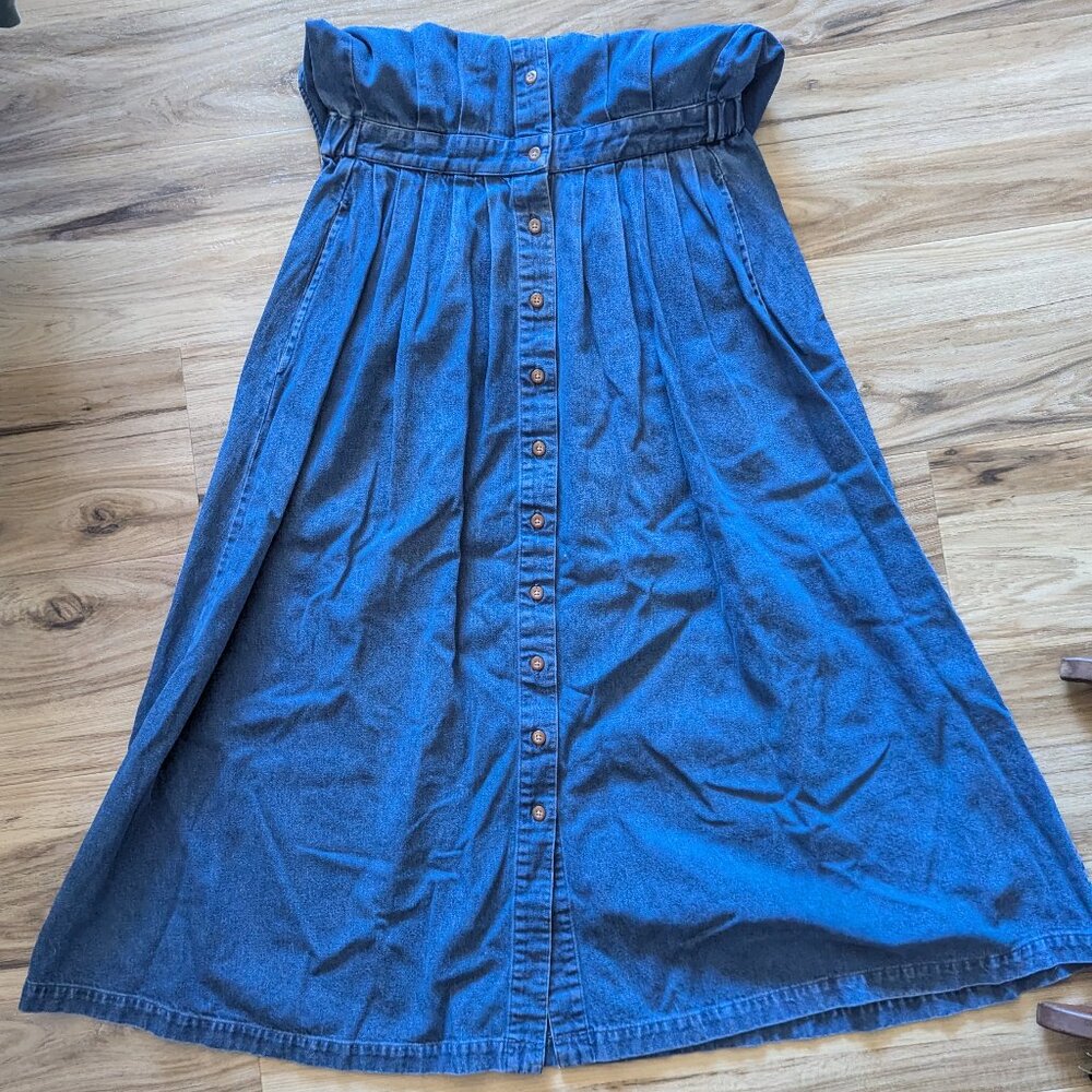 Vintage Eddie Bauer Denim Blue Dress, S - Picture 5 of 6